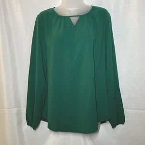Green blouse